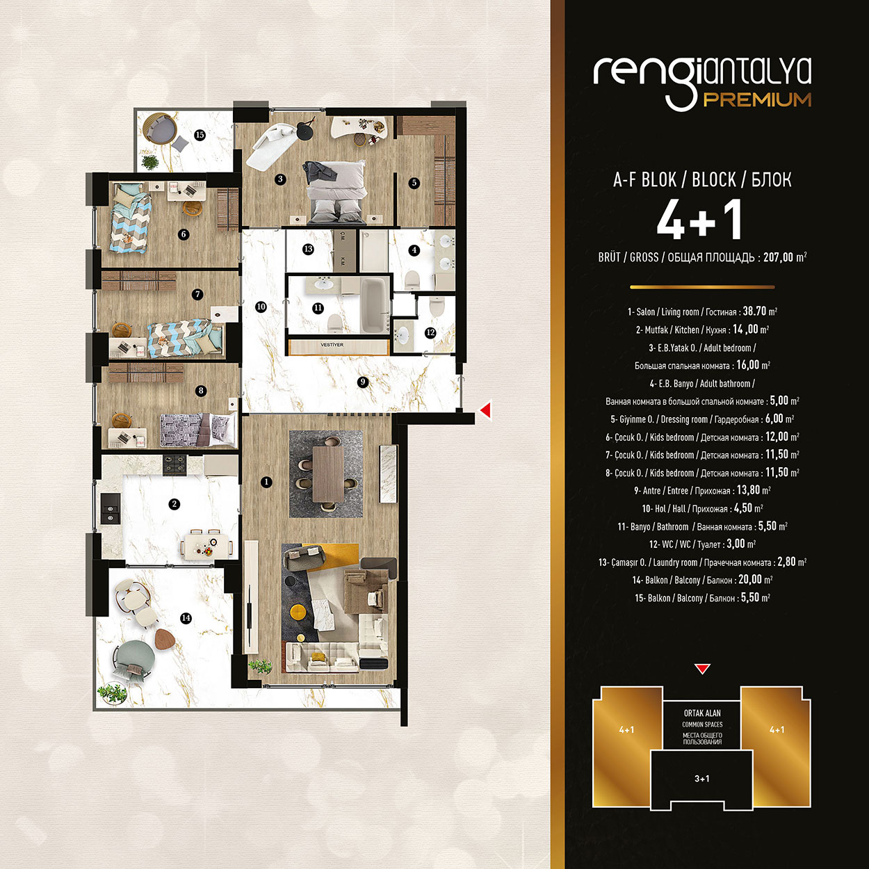 Rengi Antalya Premium